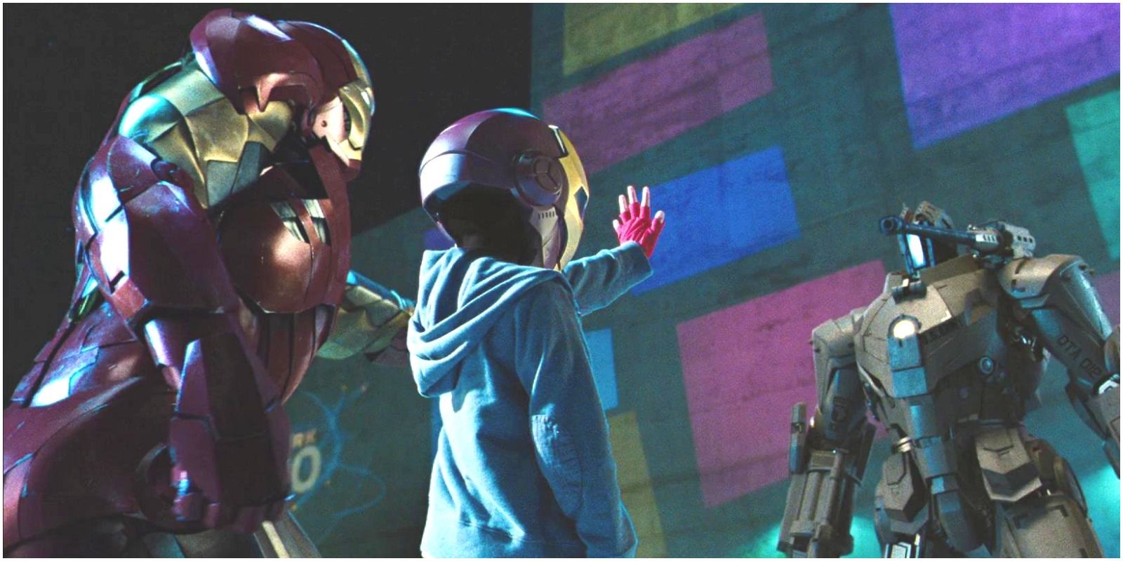 Iron Man Protecting his Fan from Iron Man 2