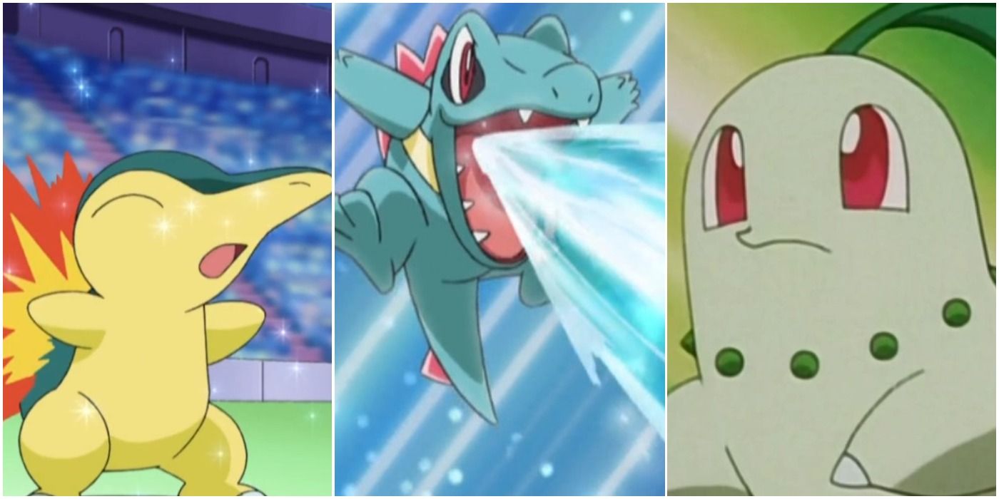 Cyndaquil, Totodile and Chikorita are the Johto Starters in Pokemon