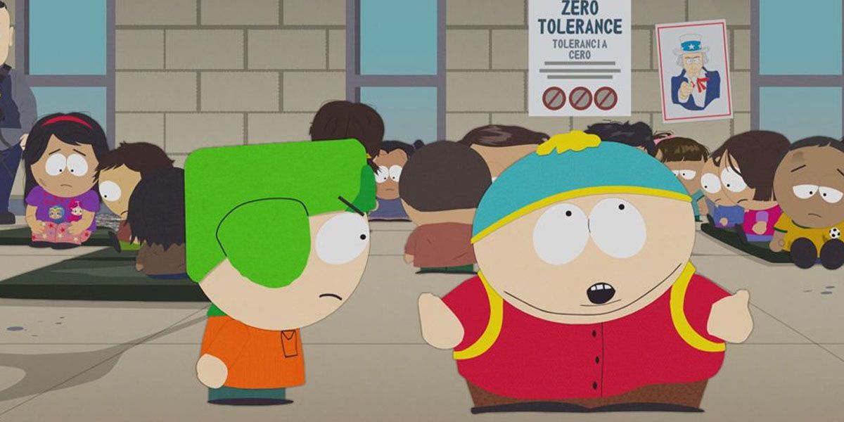 Cartman sings while with Kyle in South Park