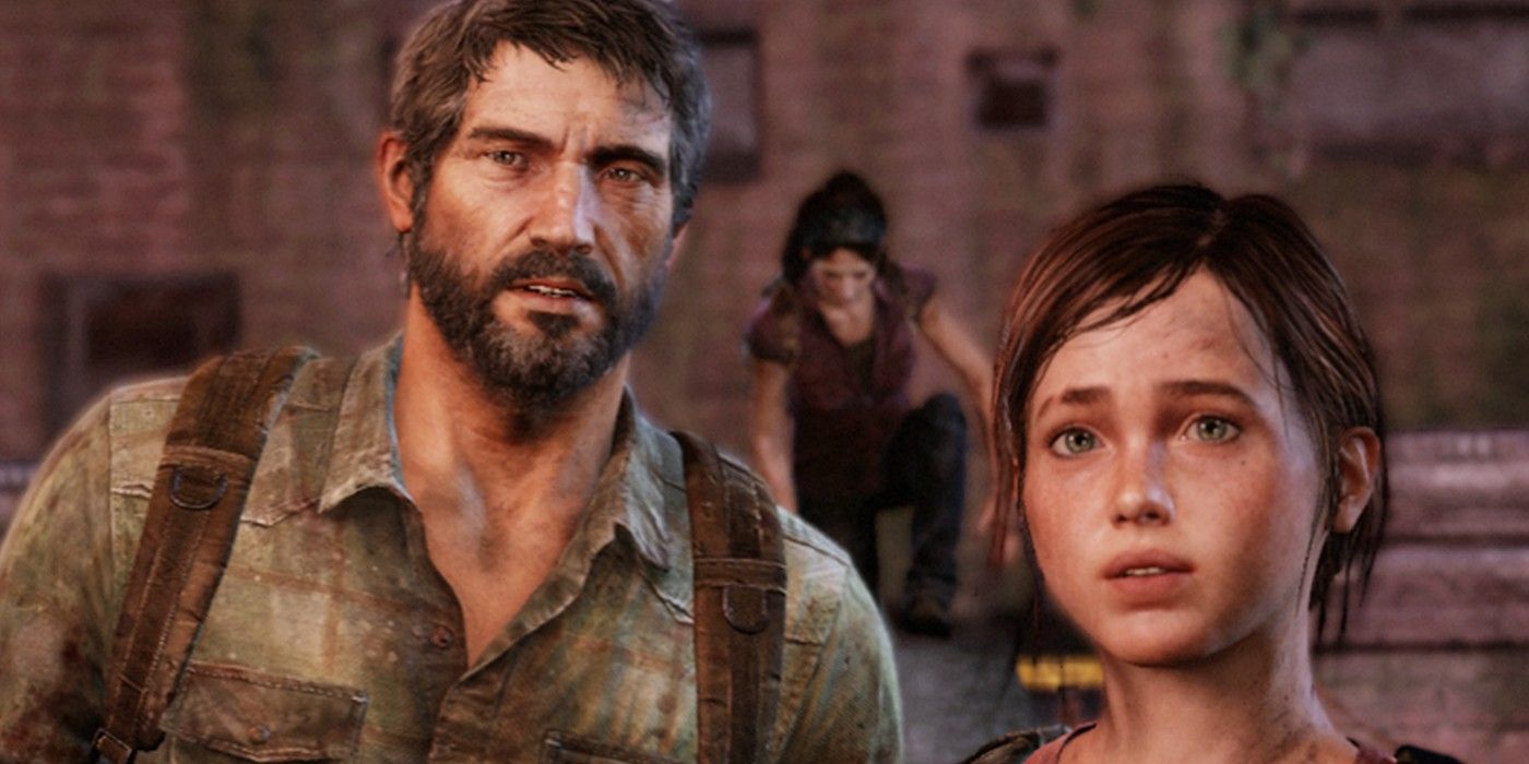 Joel and Ellie in the video game The Last of Us.