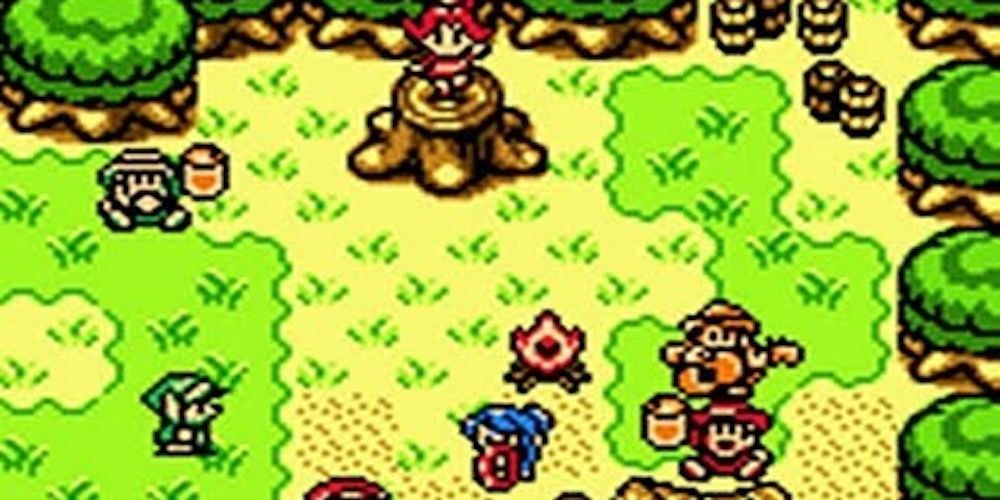 A concert in the woods in The Legend of Zelda: Oracle of Seasons