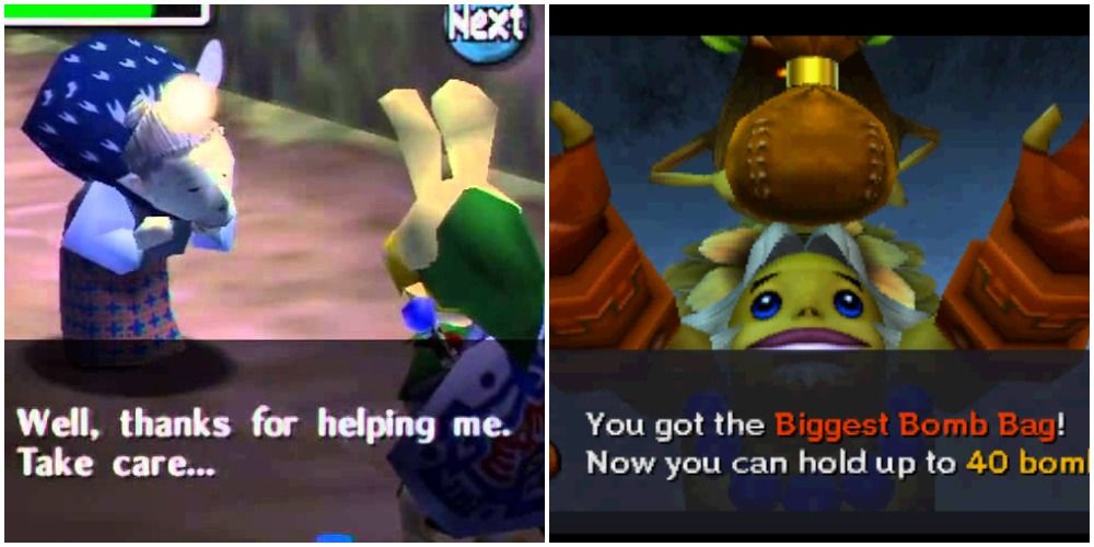 Link Helps The Bomb Shop Owner And Obtains The Biggest Bomb Bag In Legend Of Zelda Majoras Mask