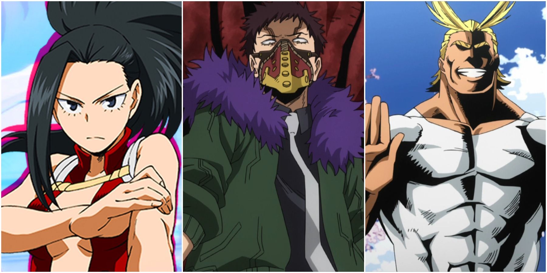 Momo, Overhaul, and All Might
