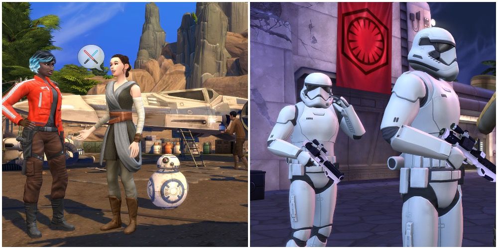 The factions of the Resistance and Empire in the game pack