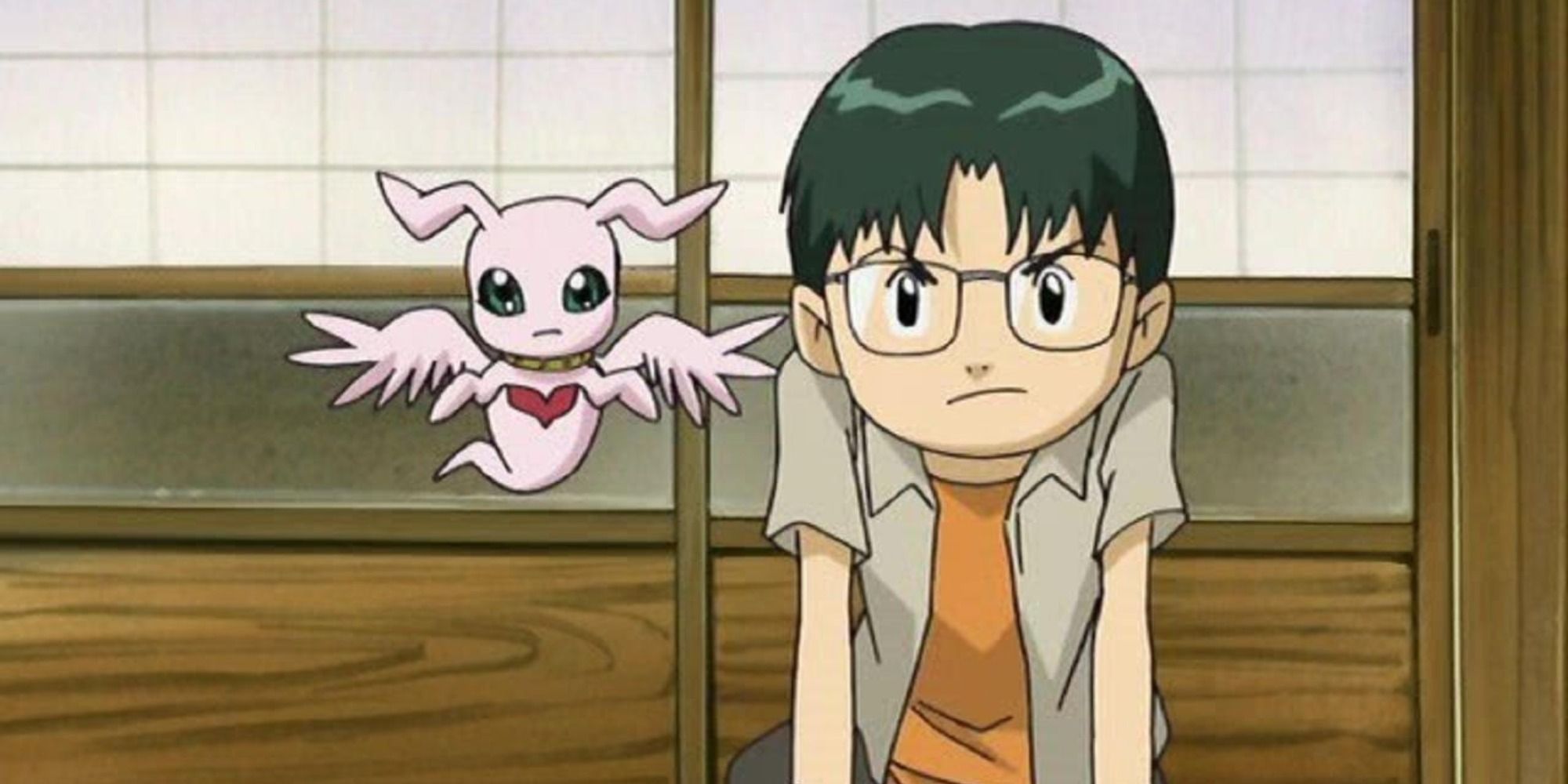 MarineAngemon and Kenta in Digimon Tamers