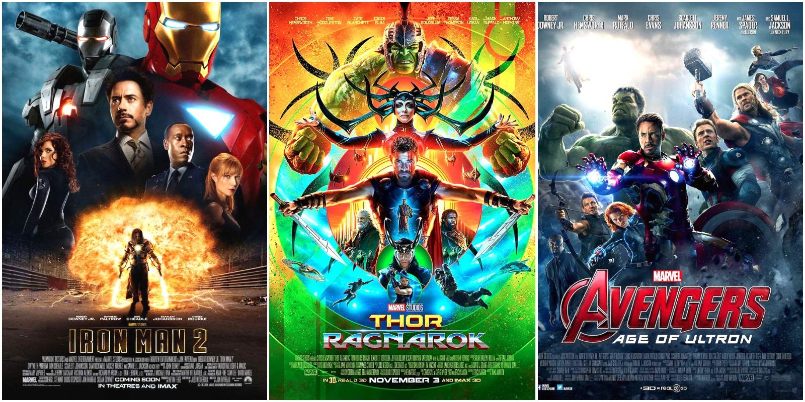 Iron Man 2, Thor 3, and Avengers 2 are movies that seem a bit repetitive story wise
