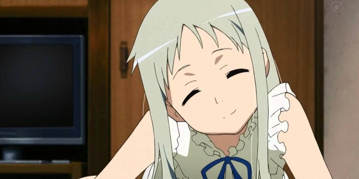 Menma Smiling In Anohana Anime