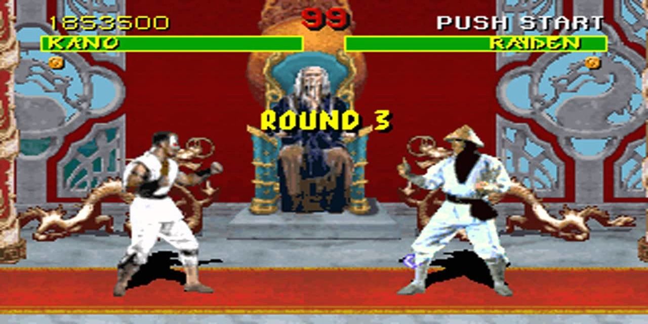 Mortal Kombat (1993) screenshot Raiden vs Kano