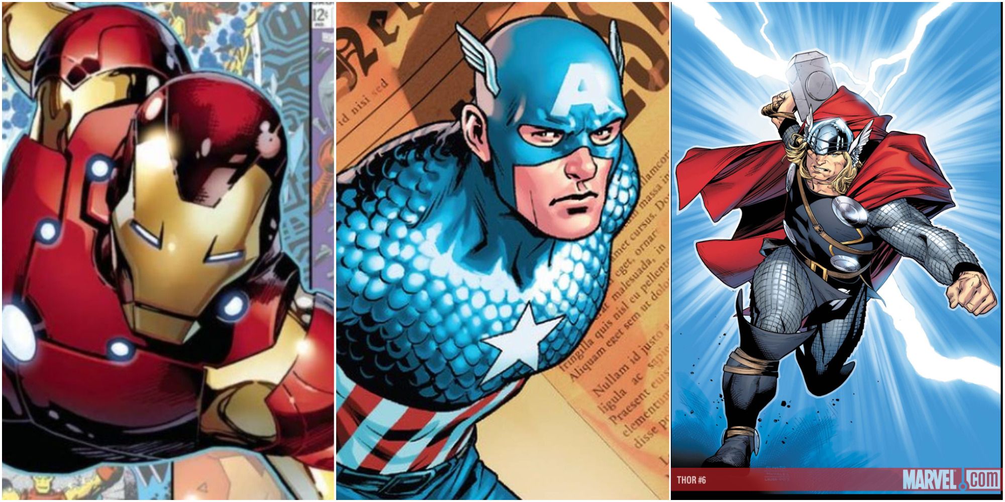 Iron Man, Captain America, Thor