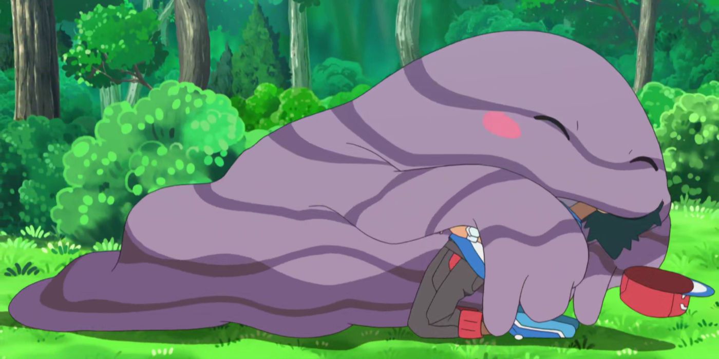 Muk Hugging Ash Pokemon Anime