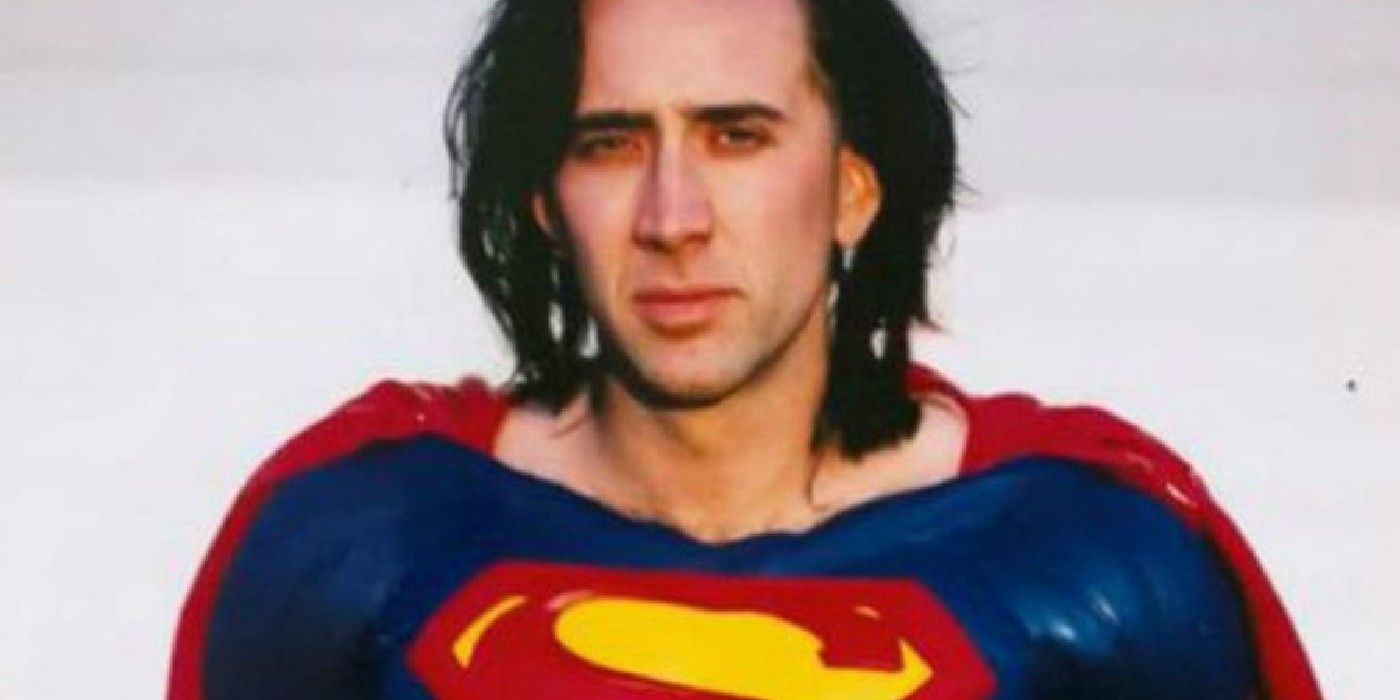 An image showing how Nicolas Cage would look like as Superman