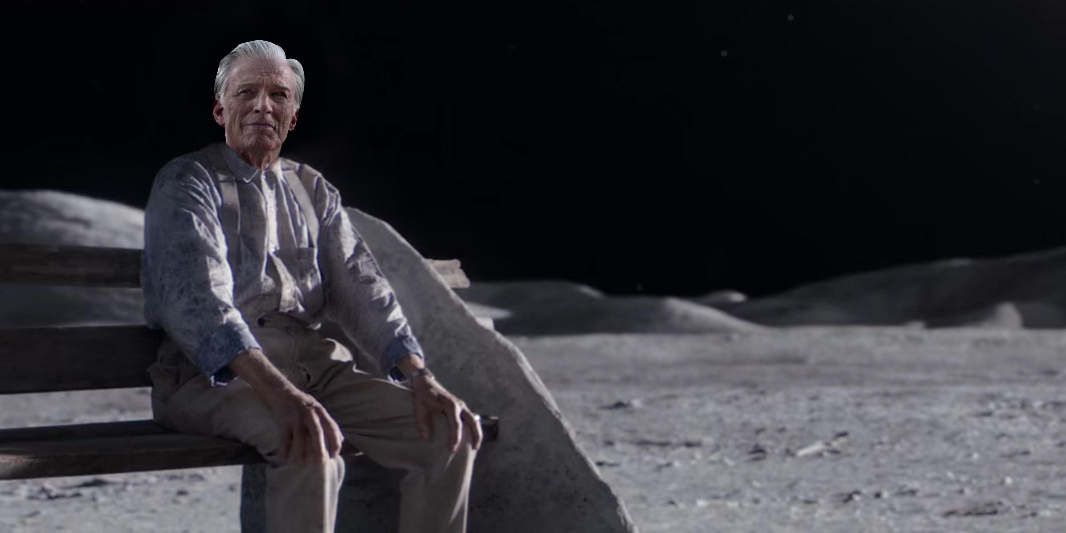 Old man Steve on the Moon