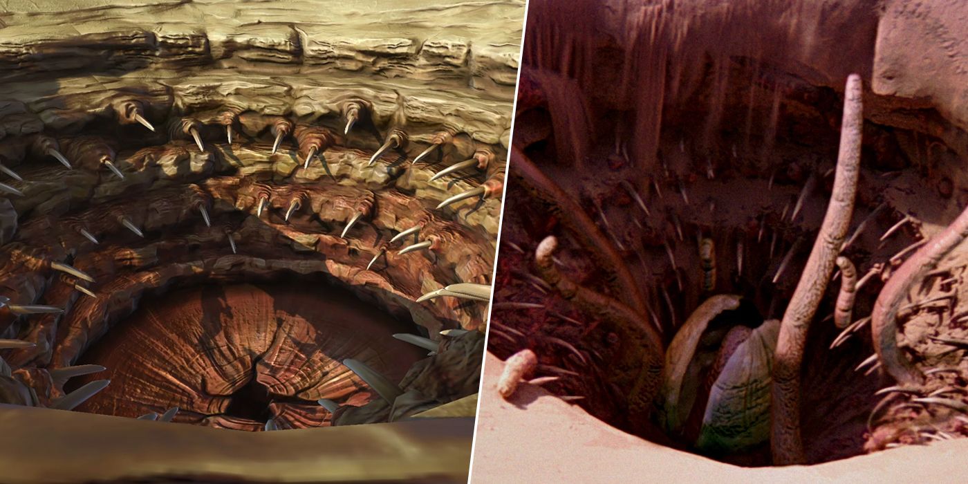 Original and special edition versions of the Sarlacc Pit