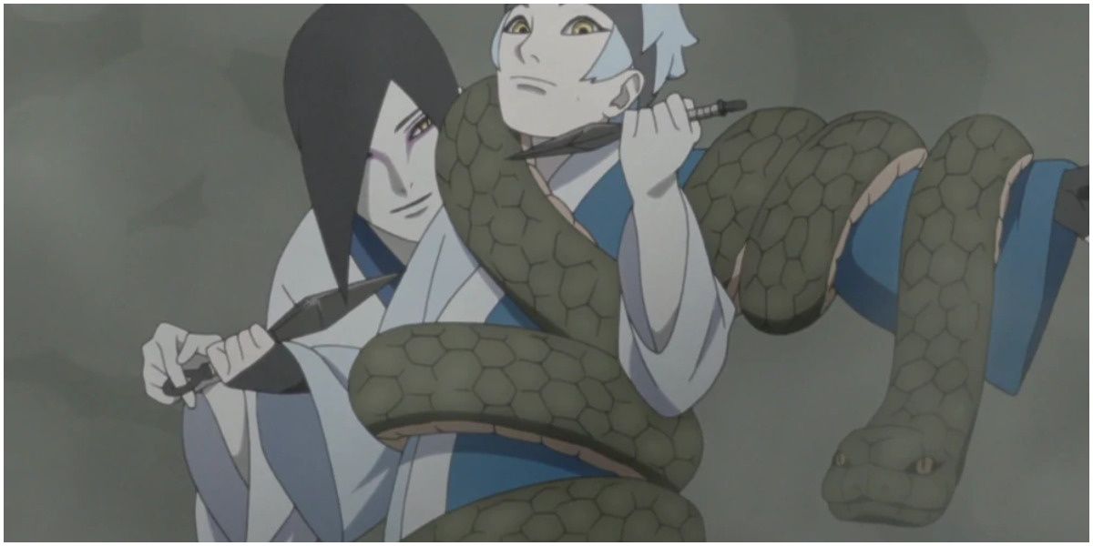 Orochimaru Vs Mitsuki With Snakes And Kunai