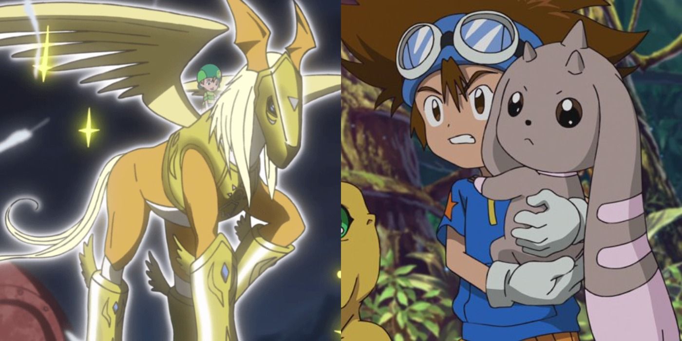 Pegasmon, Tai, Lopmon in Digimon Adventure 2020