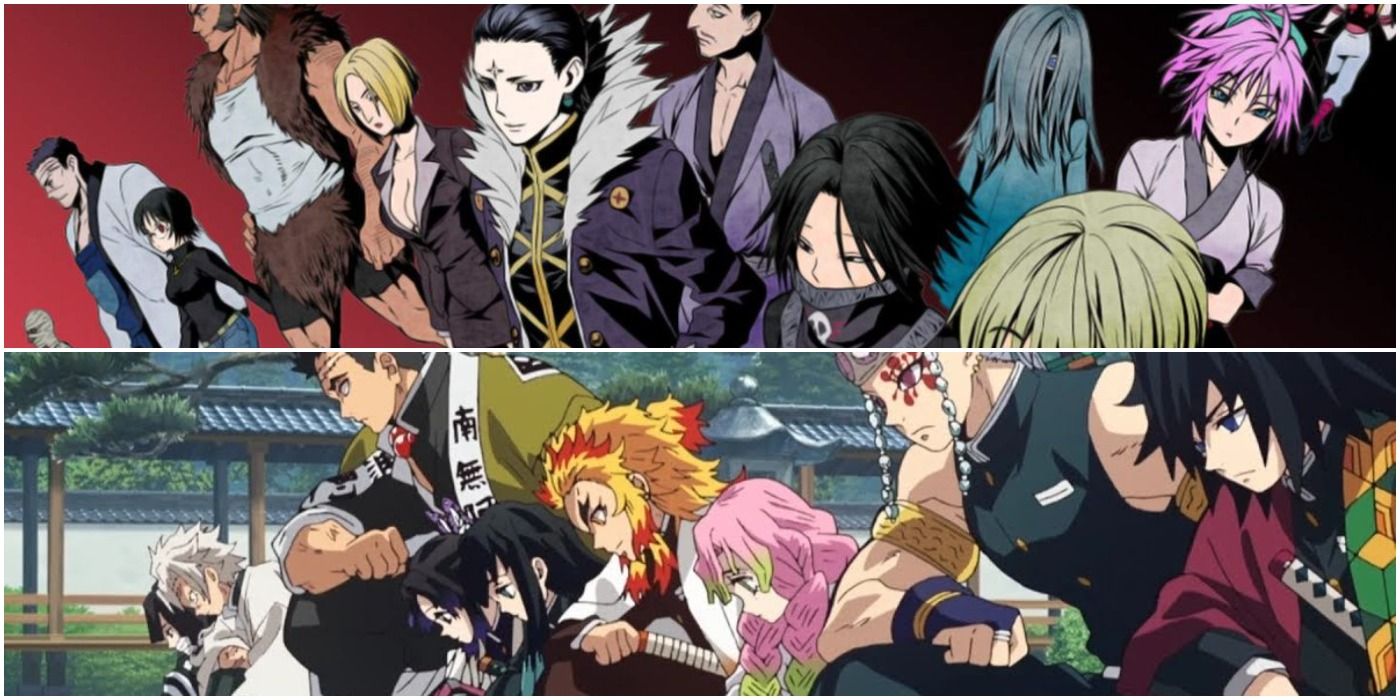 Phantom Troupe And Hashira Anime Teams