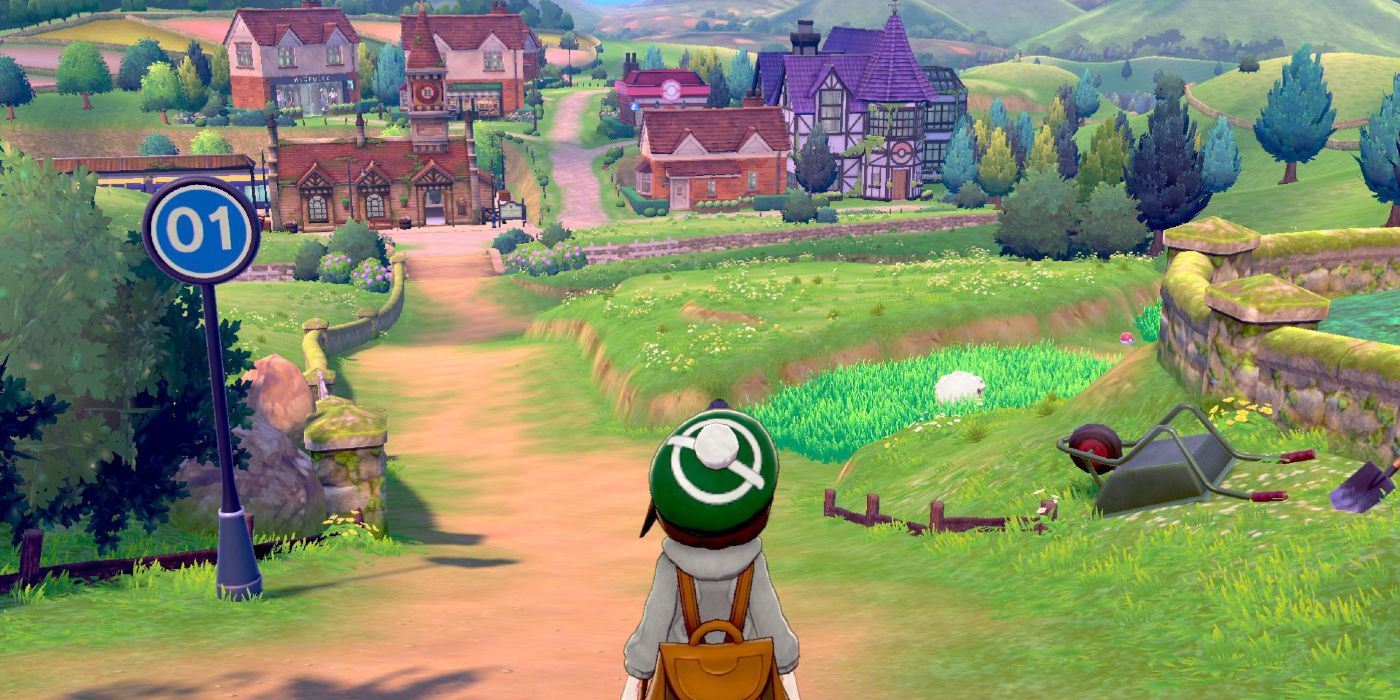 Screenshot of gameplay in Pokemon Sword & Shield