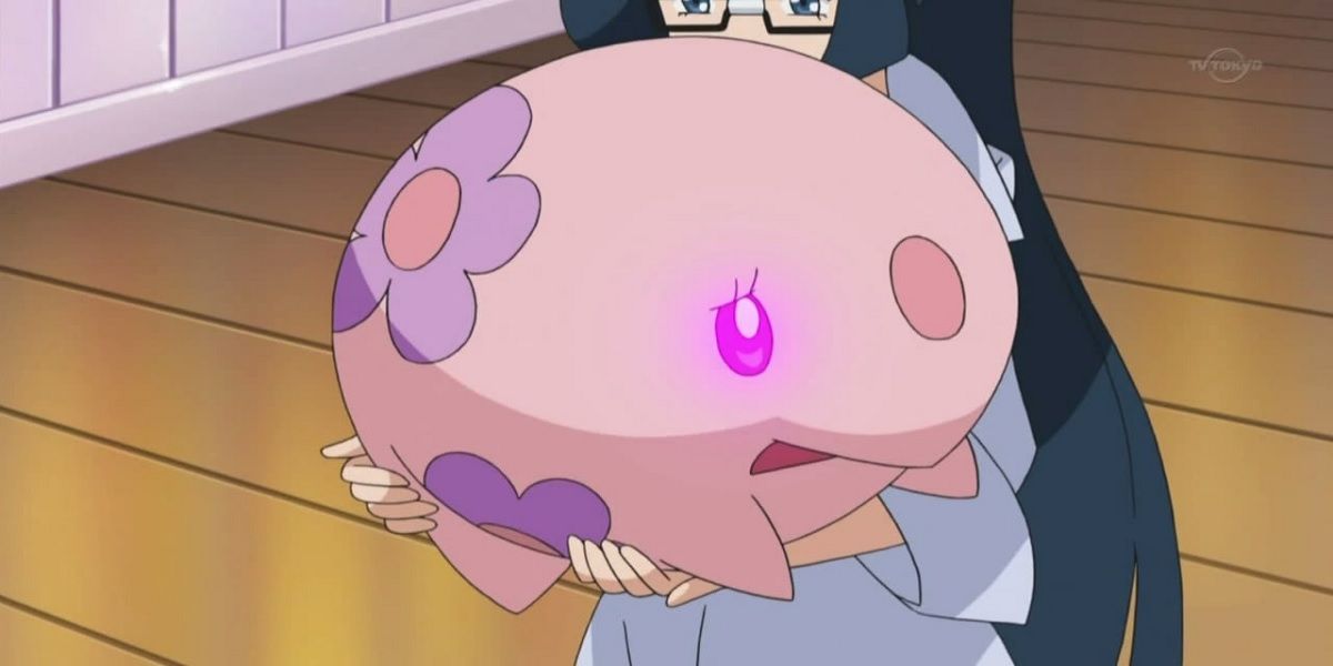 A worried Munna in the Pokemon anime