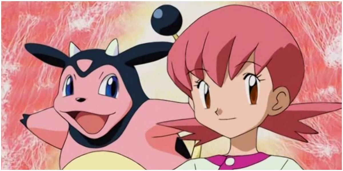 Pokemon gym leader Whitney and her Miltank