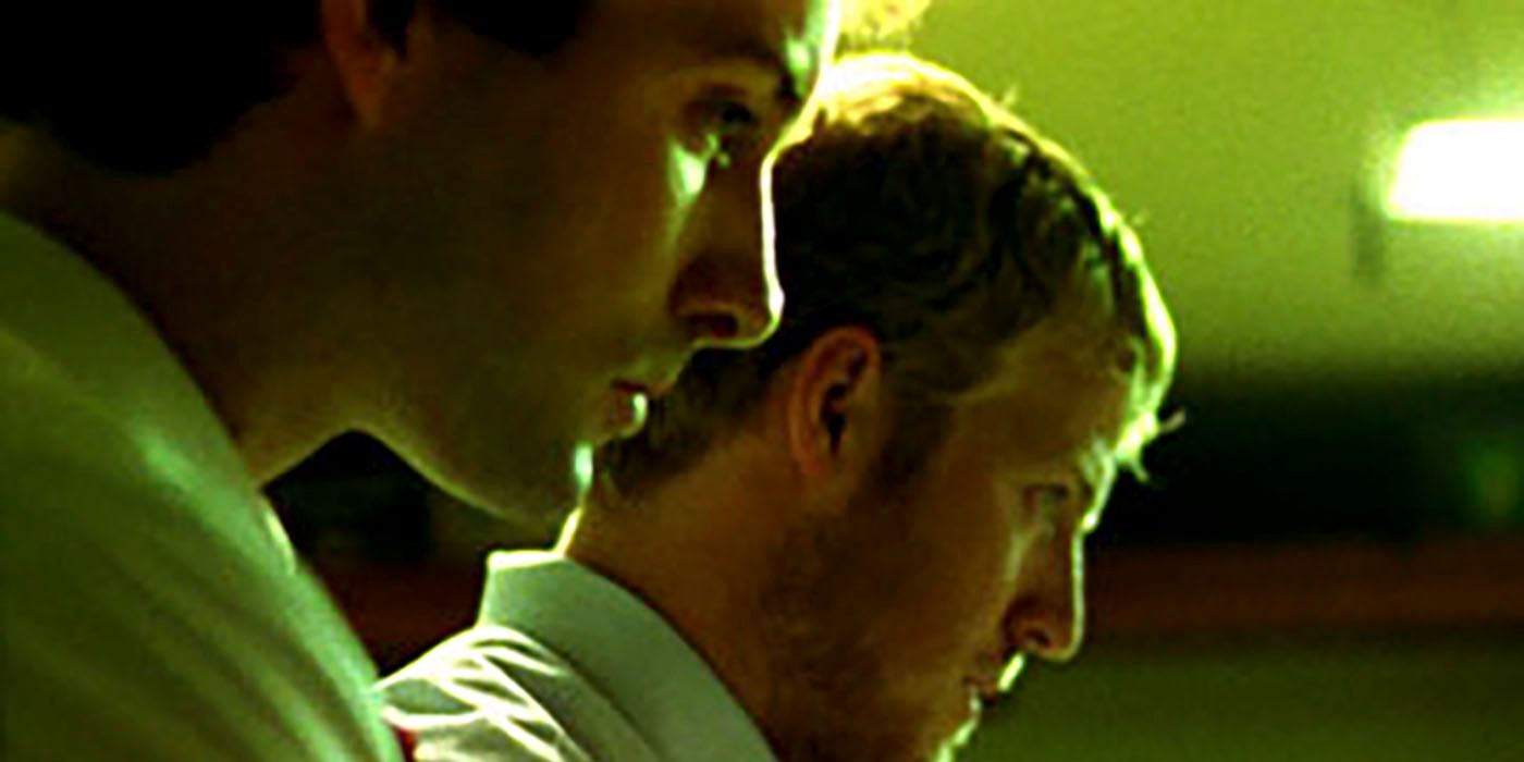 David Sullivan as Abe and Shane Carruth as Aaron in Primer
