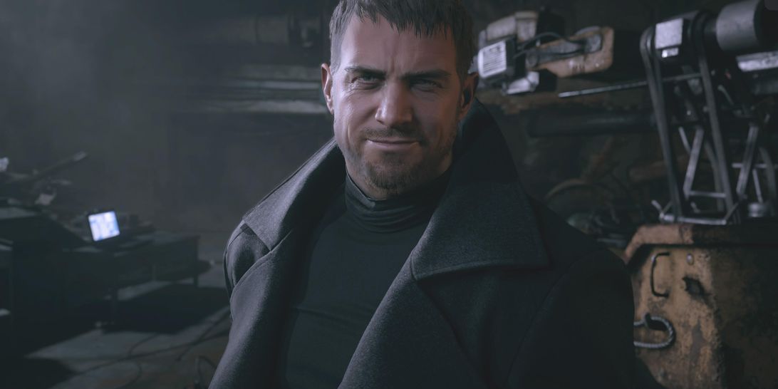 Chirs Redfield from Resident Evil 8 looking proud