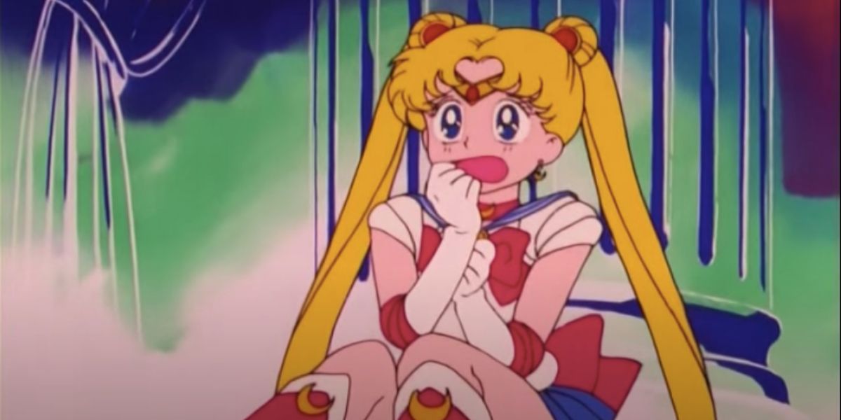 Sailor Moon crying.