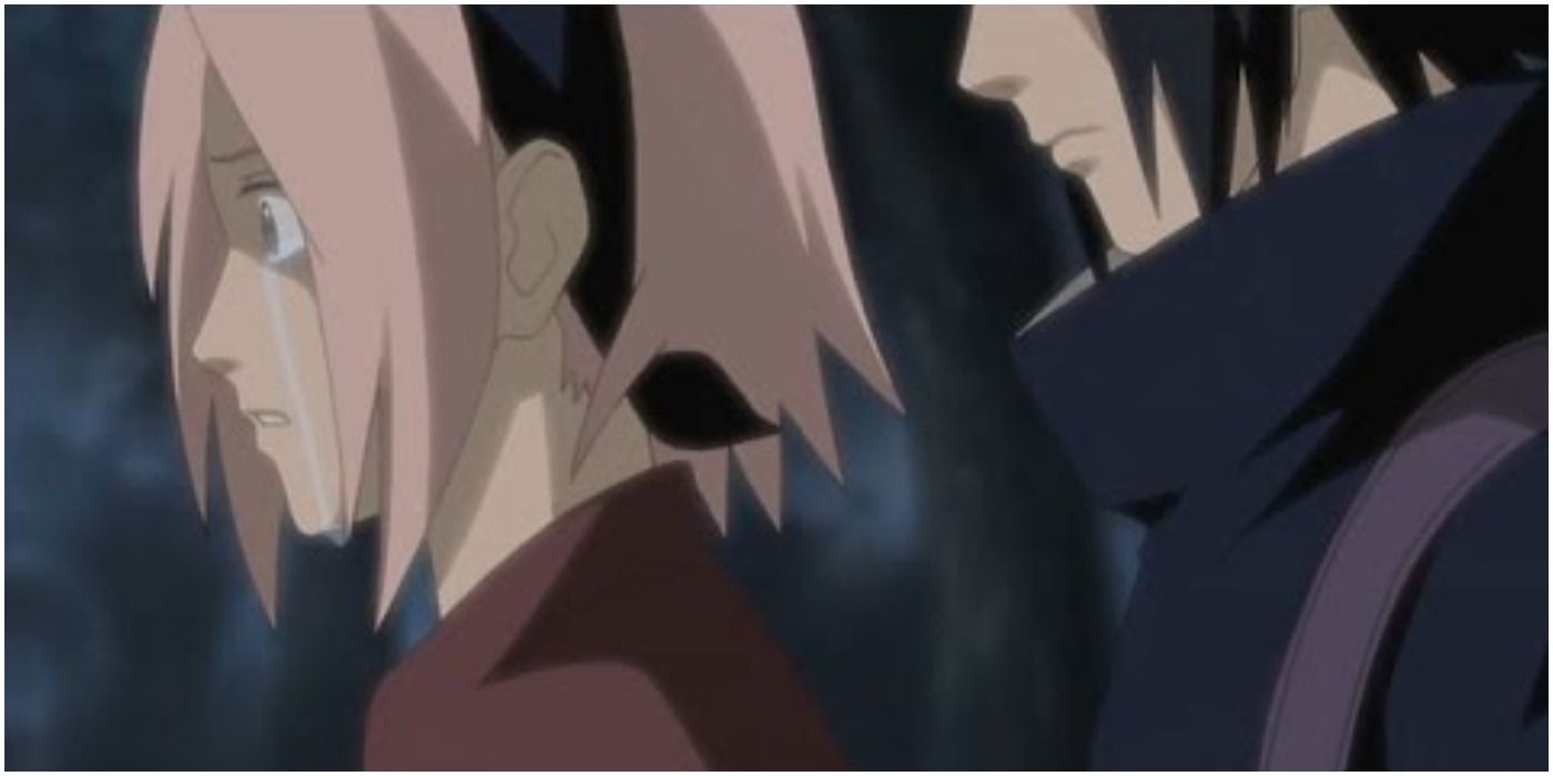 Naruto _ Sakura Tries to Abandon Village With Sasuke