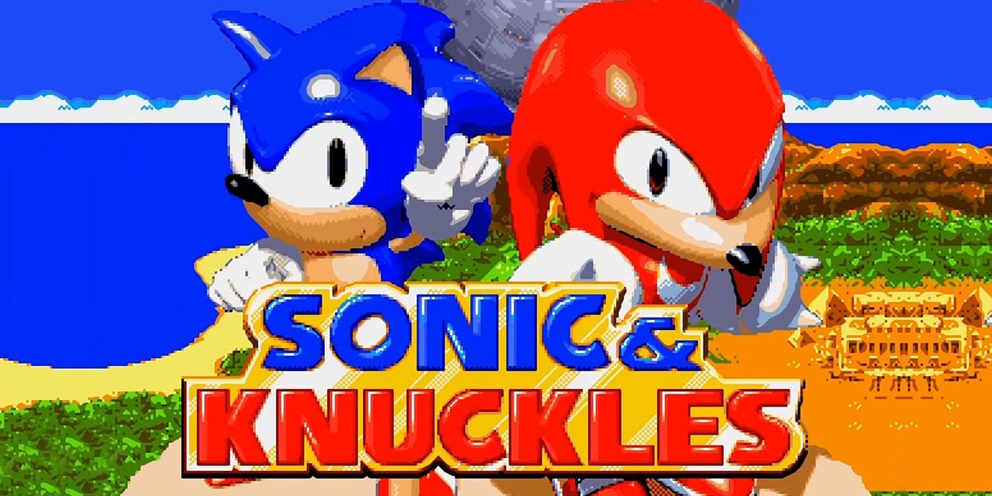 Sonic &amp; Knuckles title screen cropped