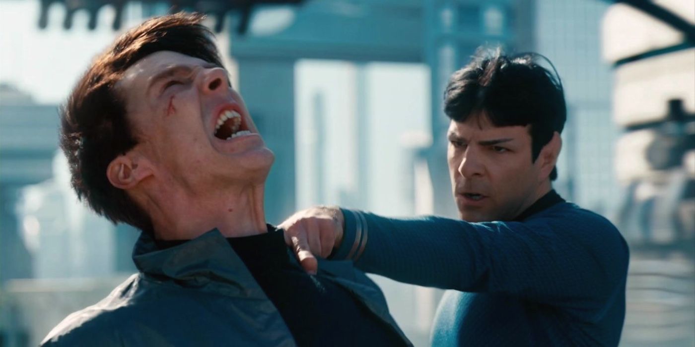 Star Trek Into Darkness Spock And Khan Fight
