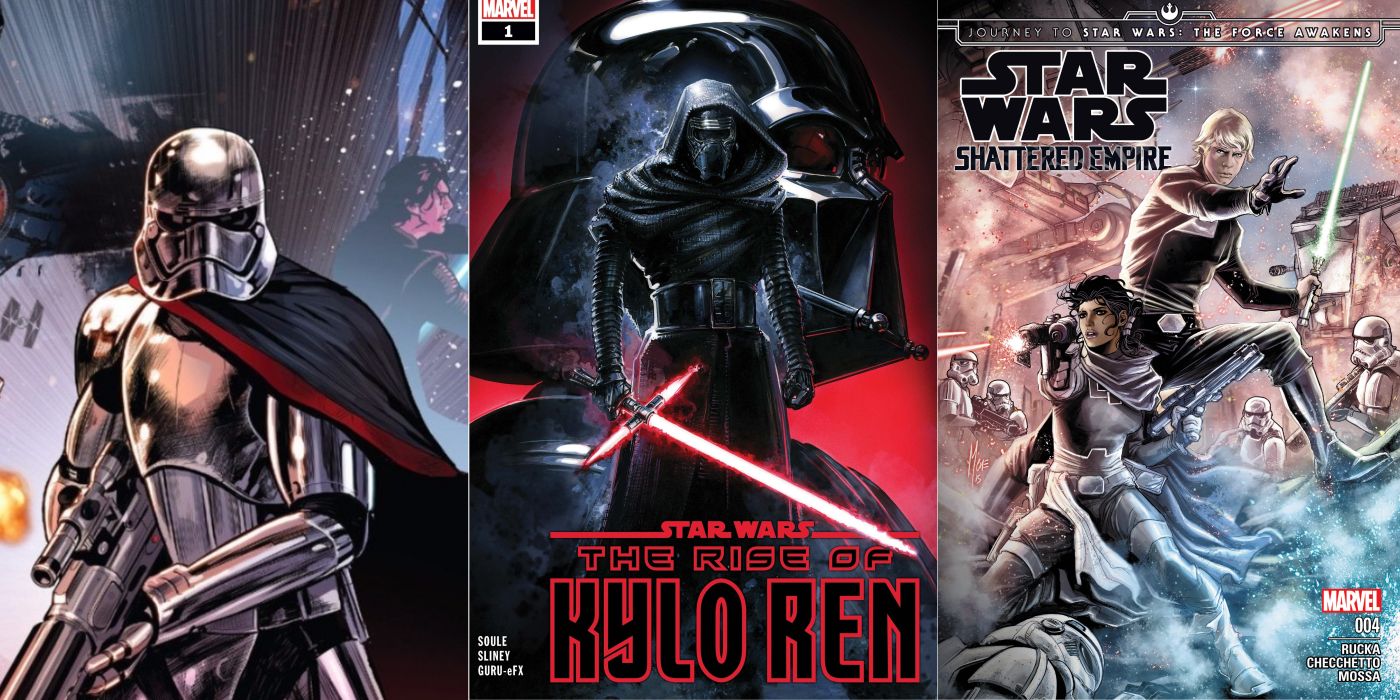 Star Wars Sequel Trilogy Comics Captain Phasma Kylo Ren Luke Skywalker
