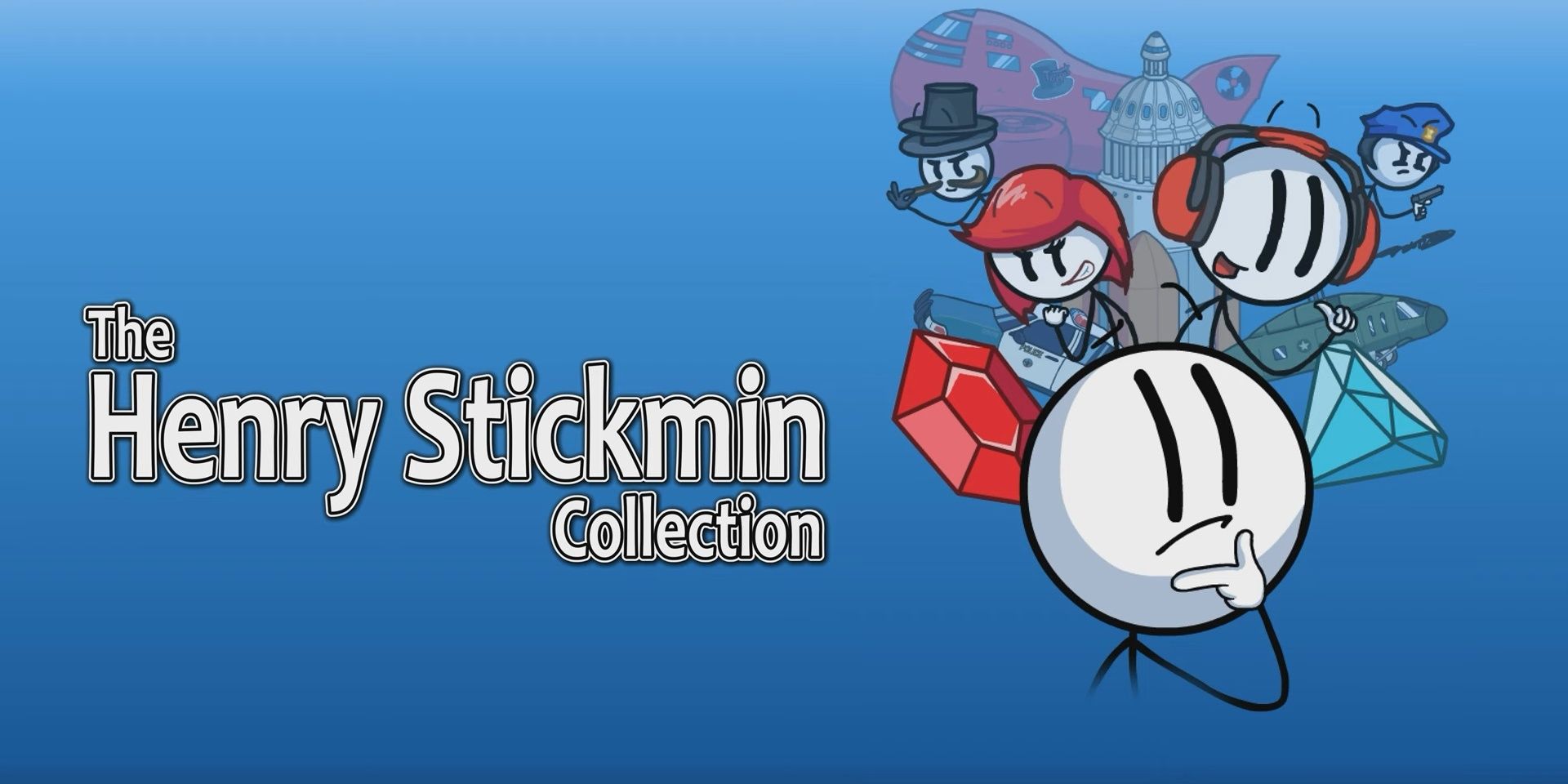the henry stickmin collection title card henry charles ellie right hand man