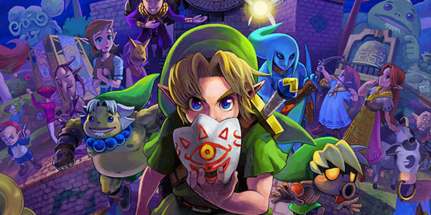 The Legend of Zelda Majoras Mask 3DS Box Art