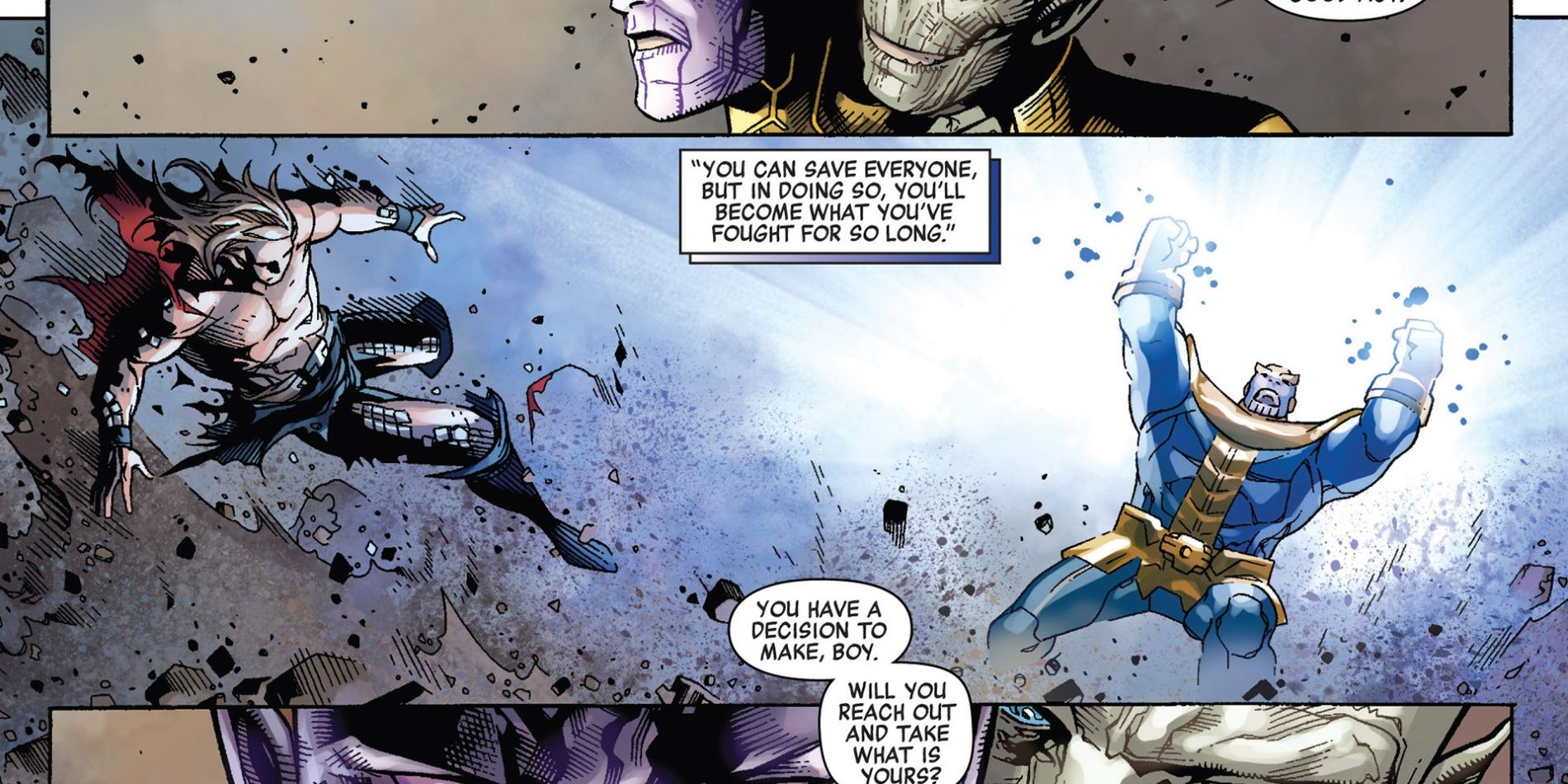 Thanos Beating Thor