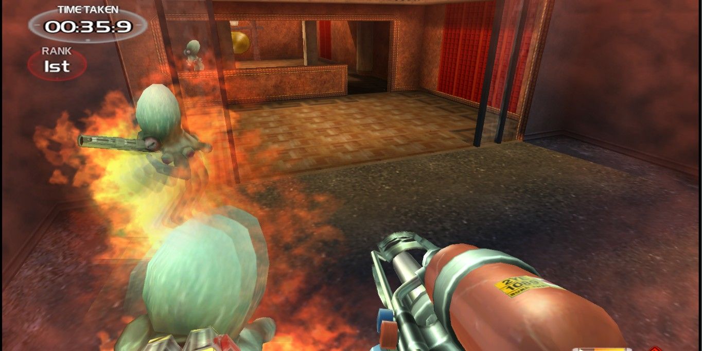 Game TimeSplitters Flamethrower Attack