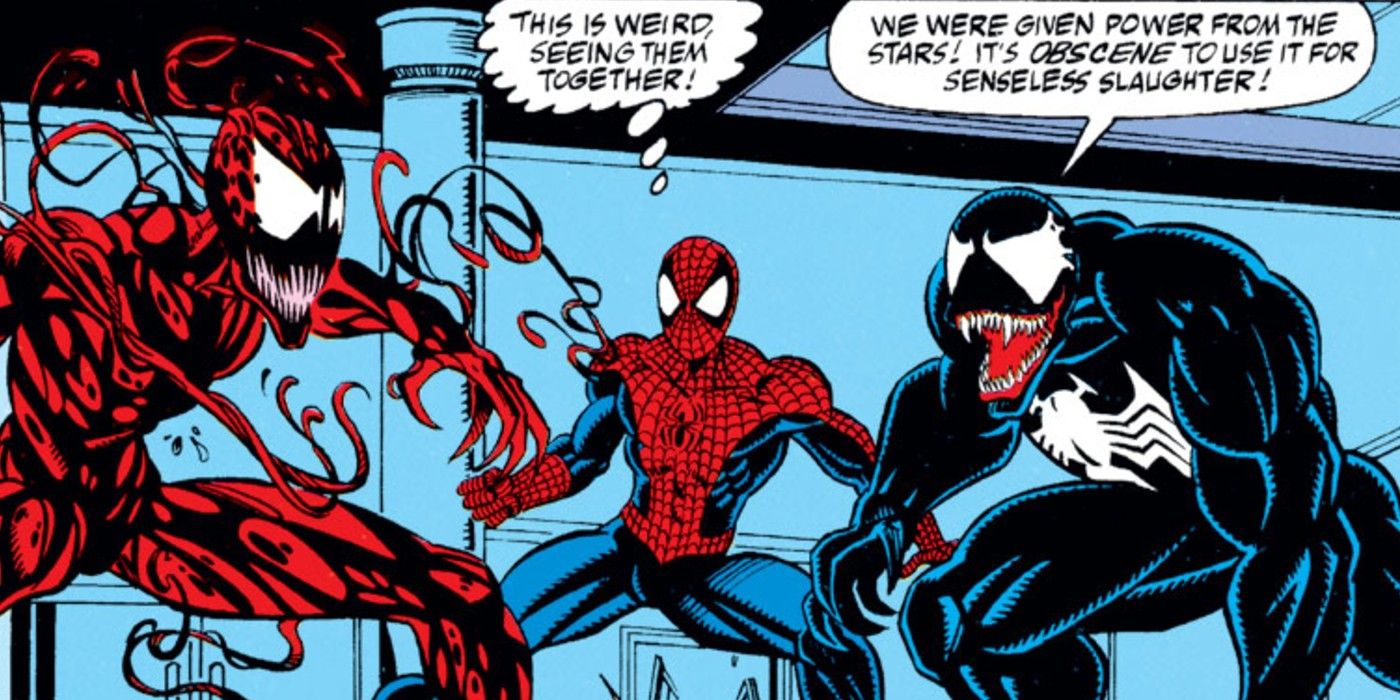 Venom calls out Carnage while teamed up with Spider-Man