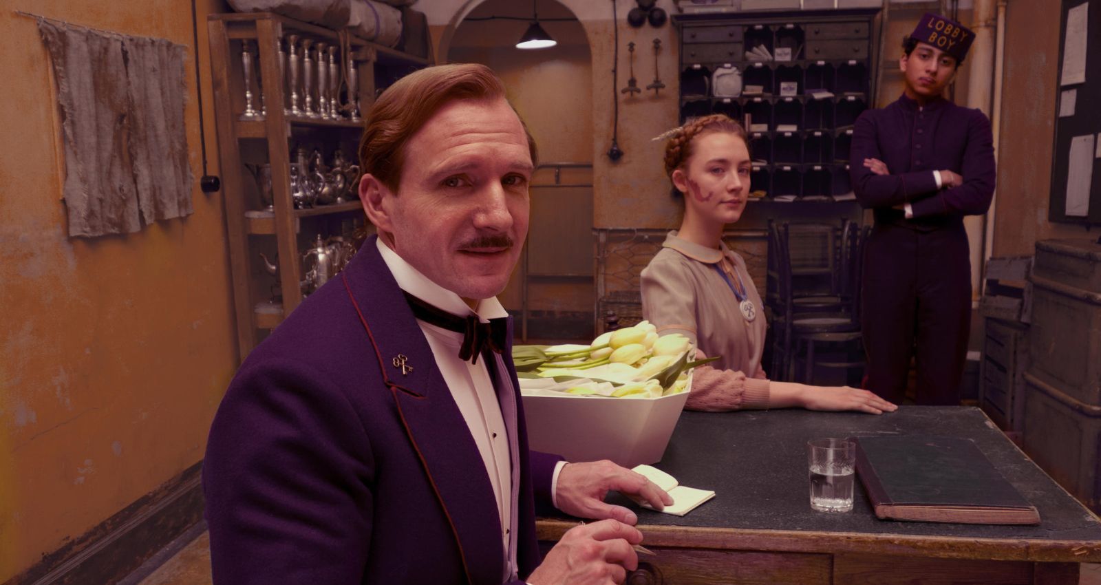 Wes Anderson The Grand Budapest Hotel Ralph Fiennes Saoirse Ronan