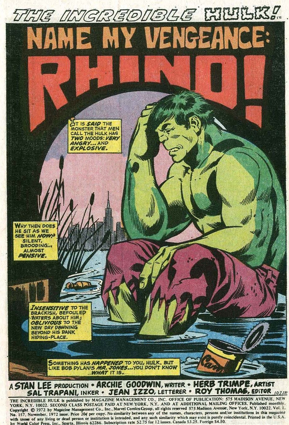 Bob Dylan is quoted in a Hulk caption