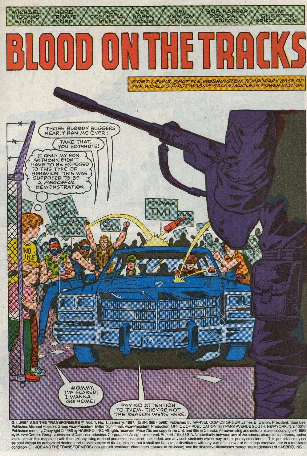 A Dylan title reference in the debut of the GI Joe/Transformers crossover