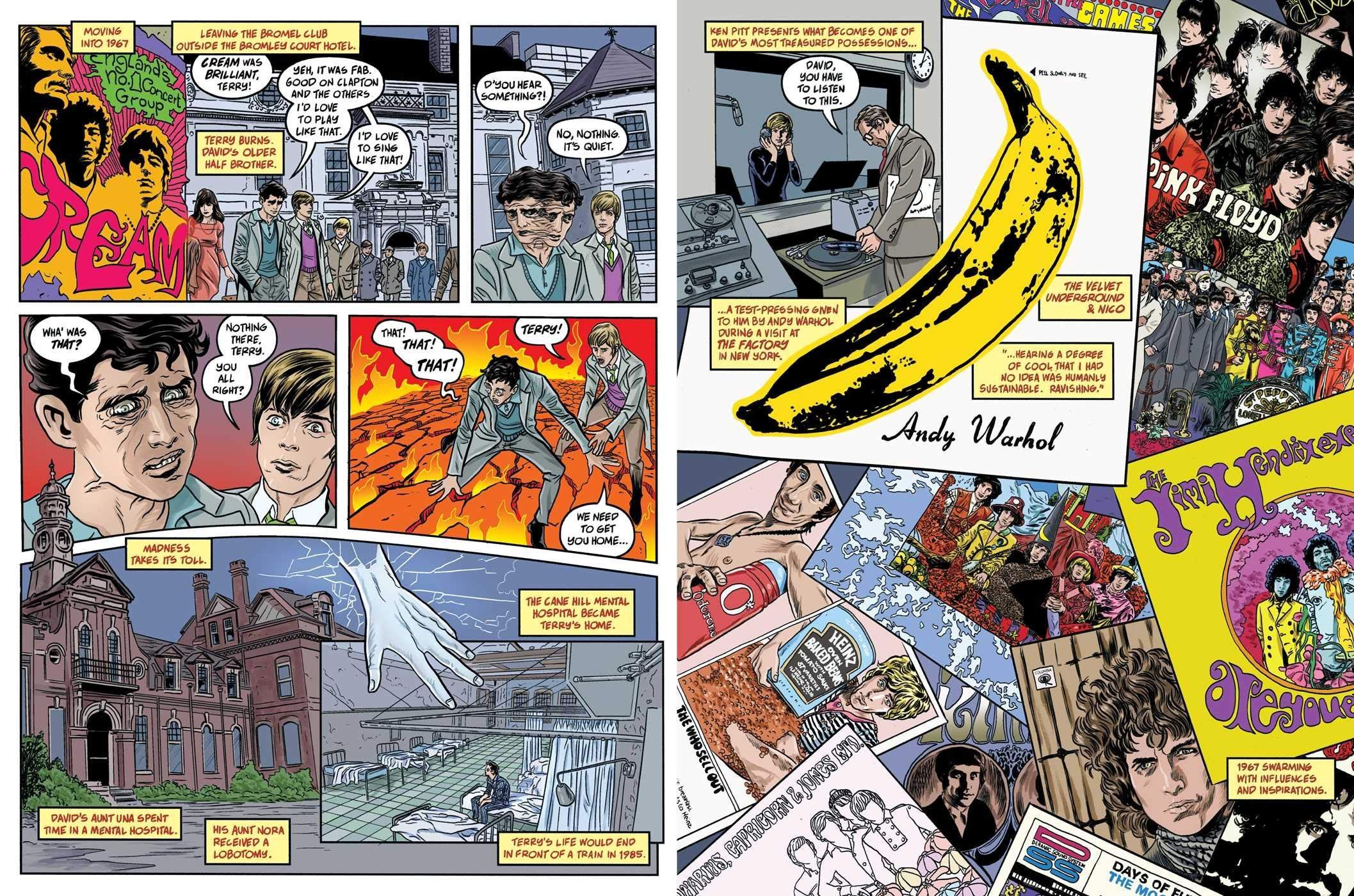 Bob Dylan referenced in a graphic novel about David Bowie