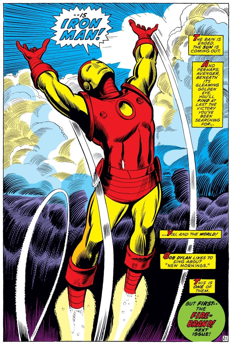 Iron Man references the Bob Dylan song, "New Morning"