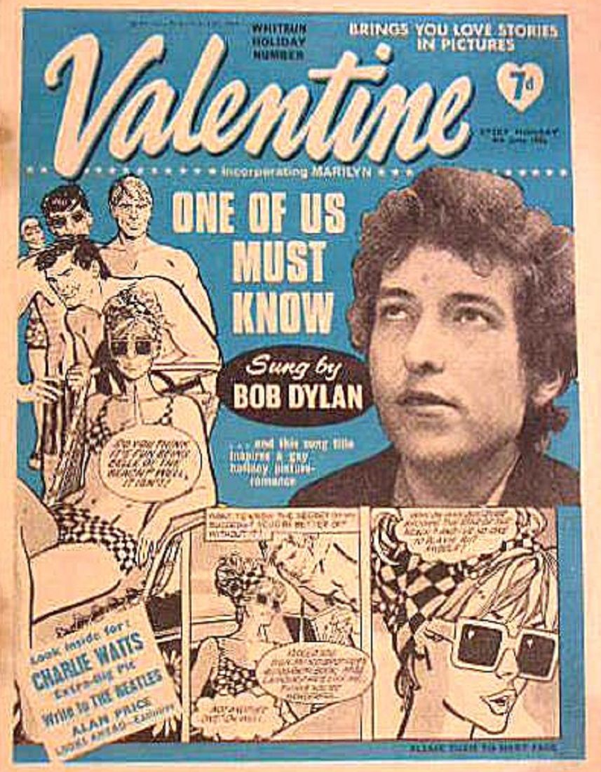 A British comic made a romance comic based on a Bob Dylan song