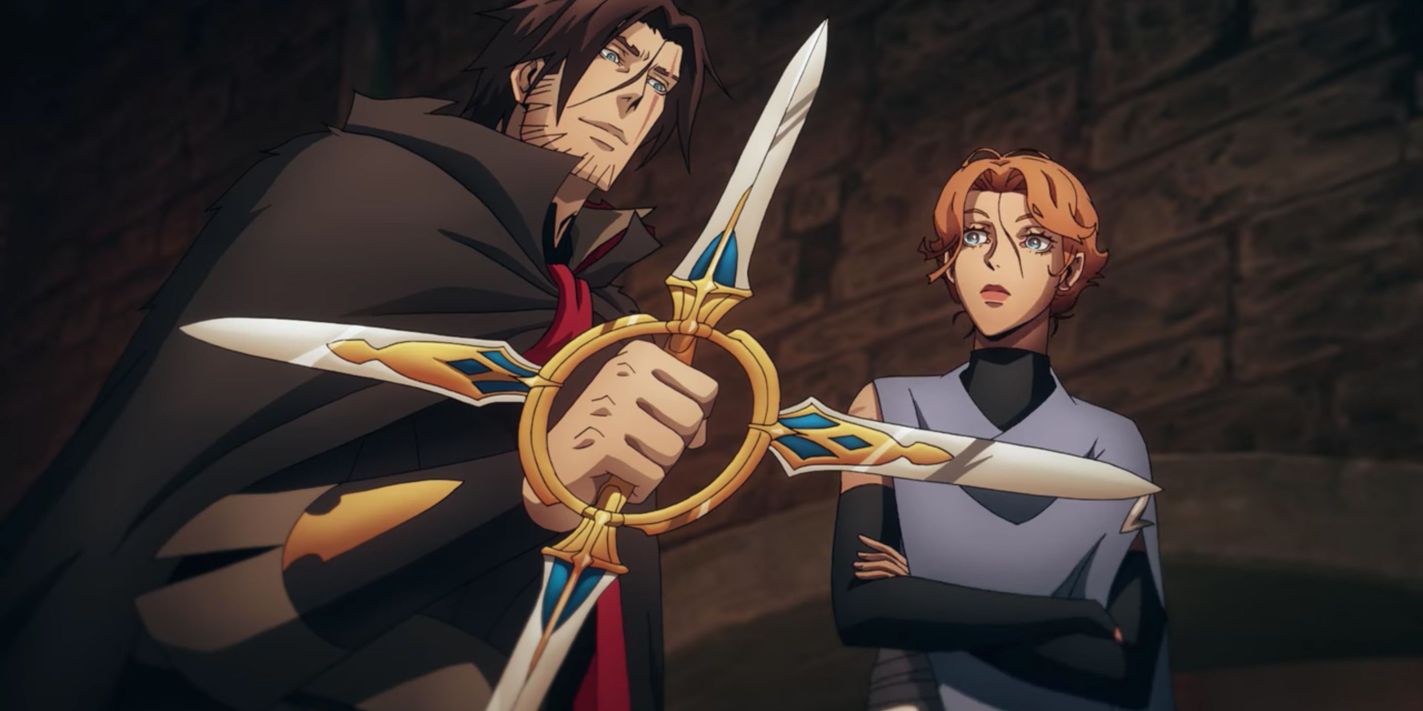 Sypha and Trevor with Combat Cross Castlevania