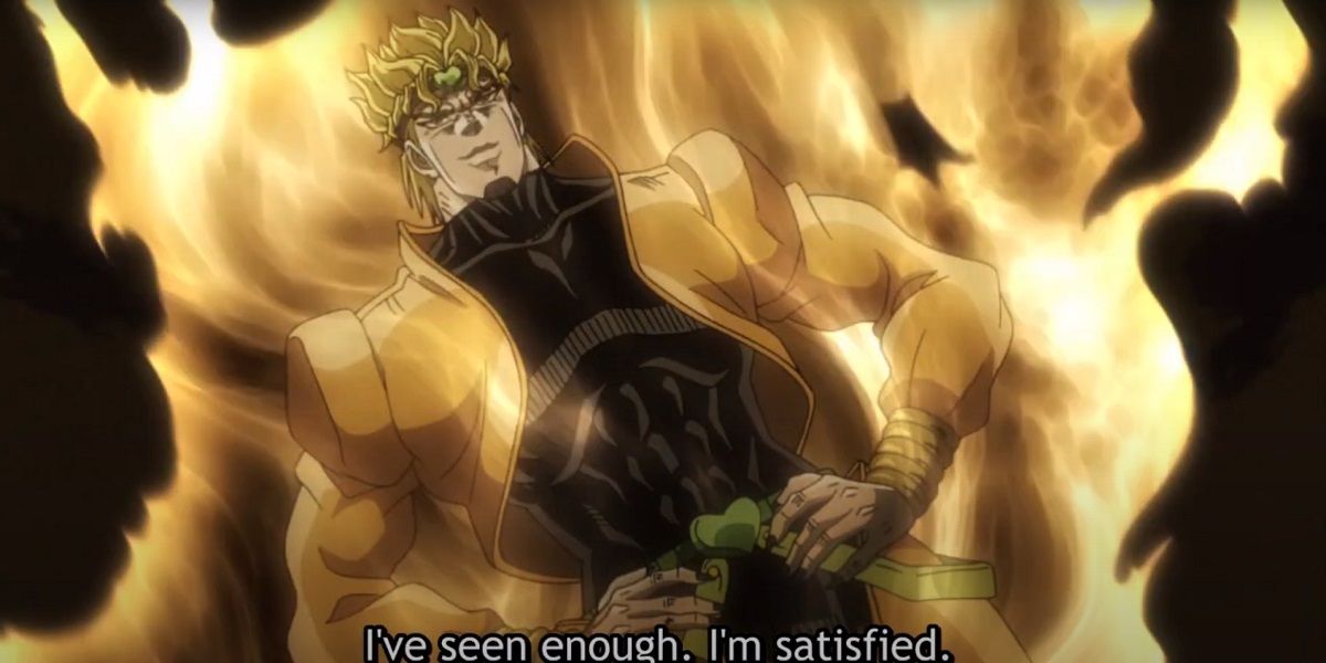 dio satisfied from jojo