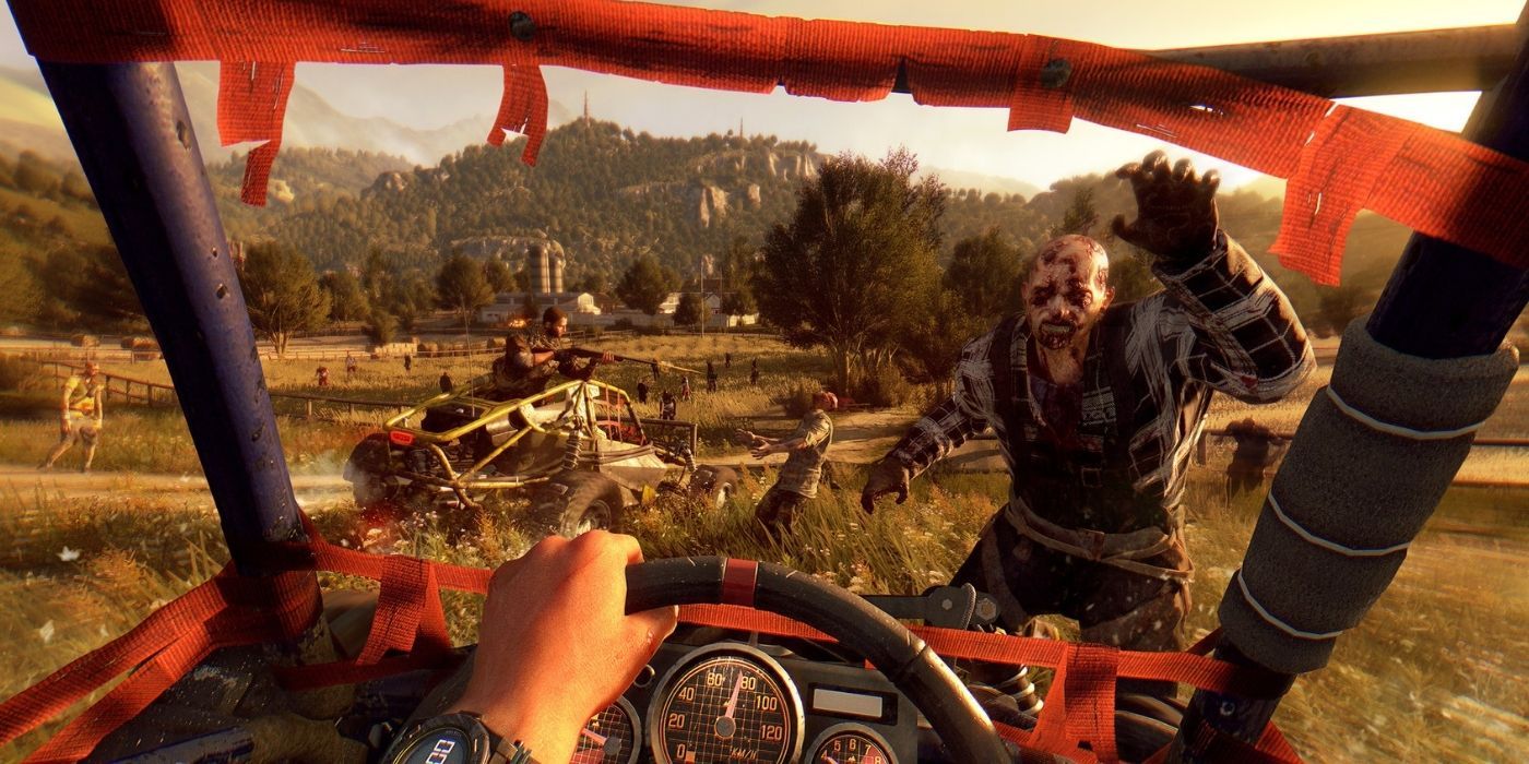 Dying Light players avoid zombies in The Following. 