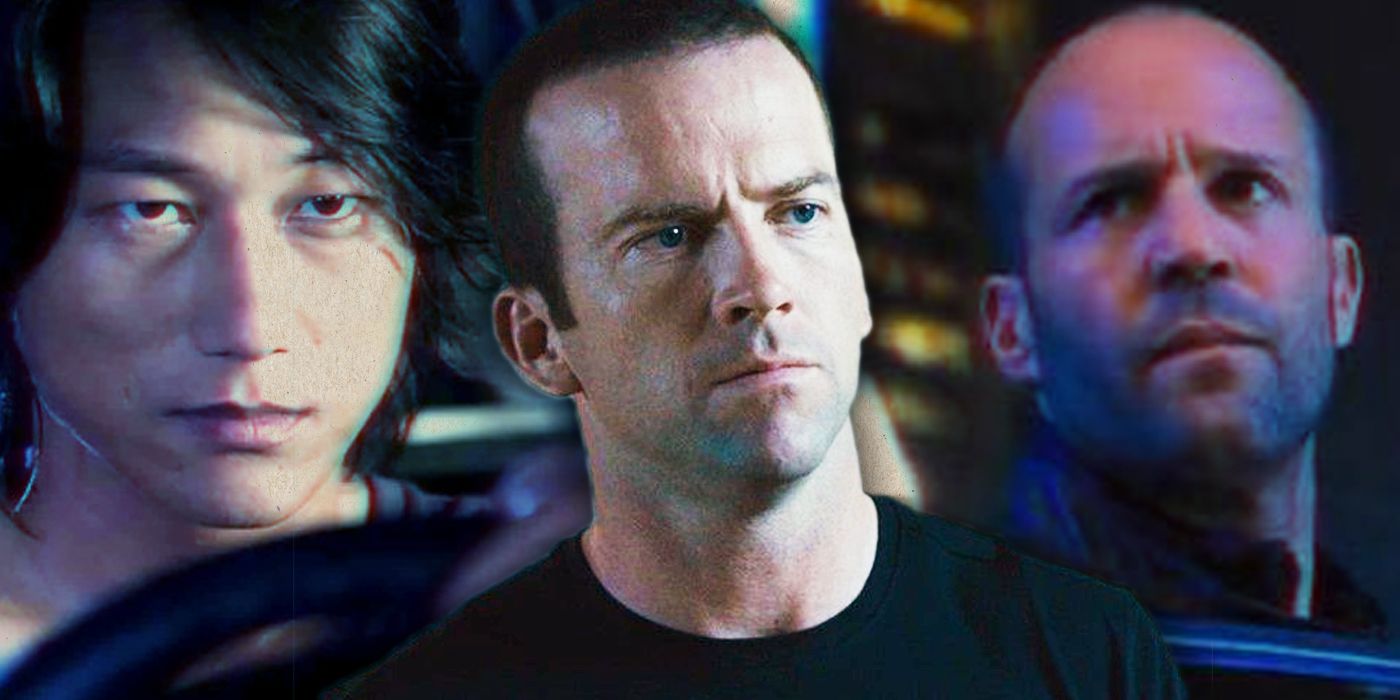 Han Lue (Sung Kang) in Fast and Furious, Sean Boswell (Lucas Black) in Tokyo Drift, and Deckard Shaw (Jason Statham) in Furious 7