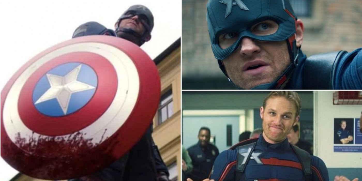 John Walker as Captain America in FATWS