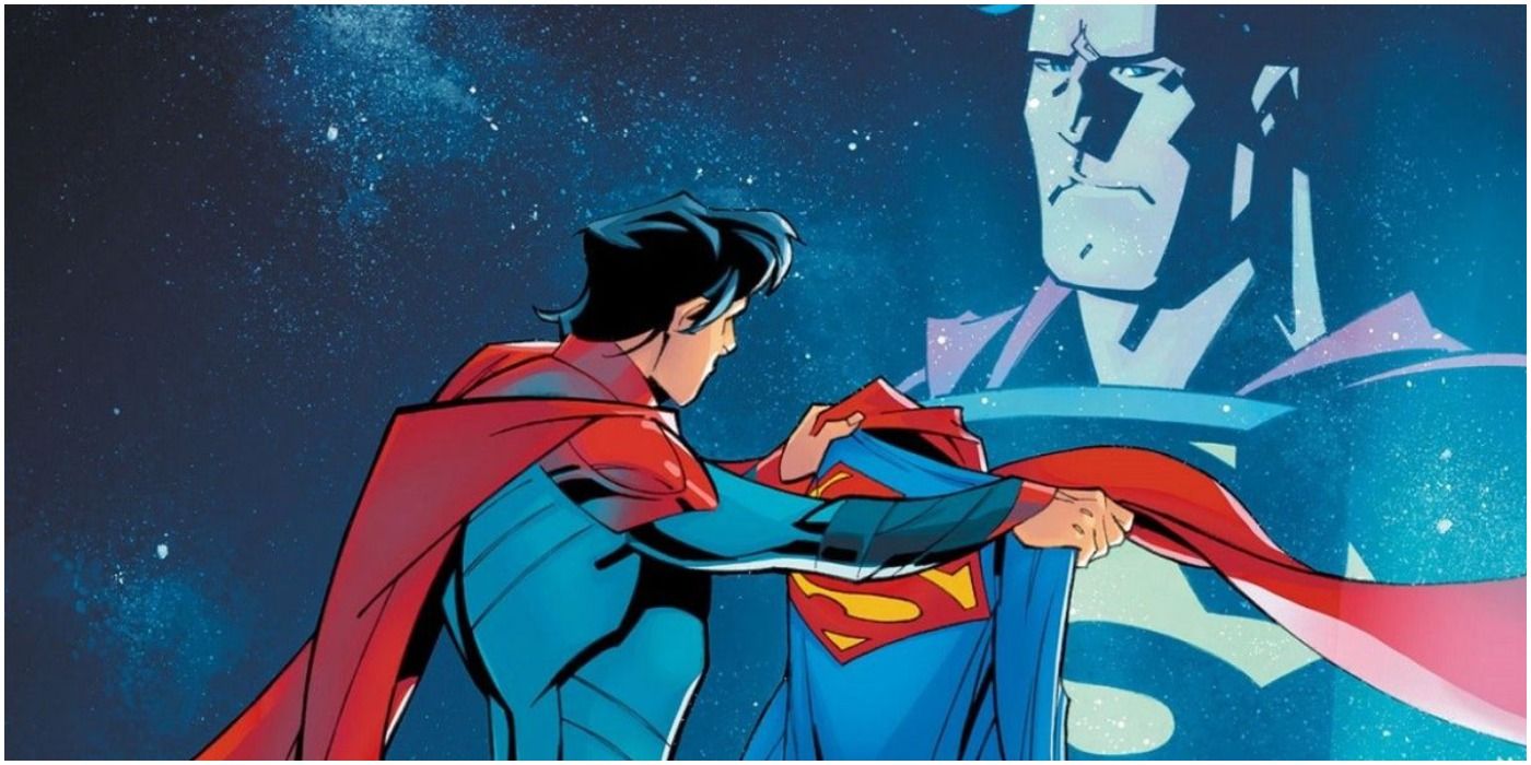 panel from superman last son