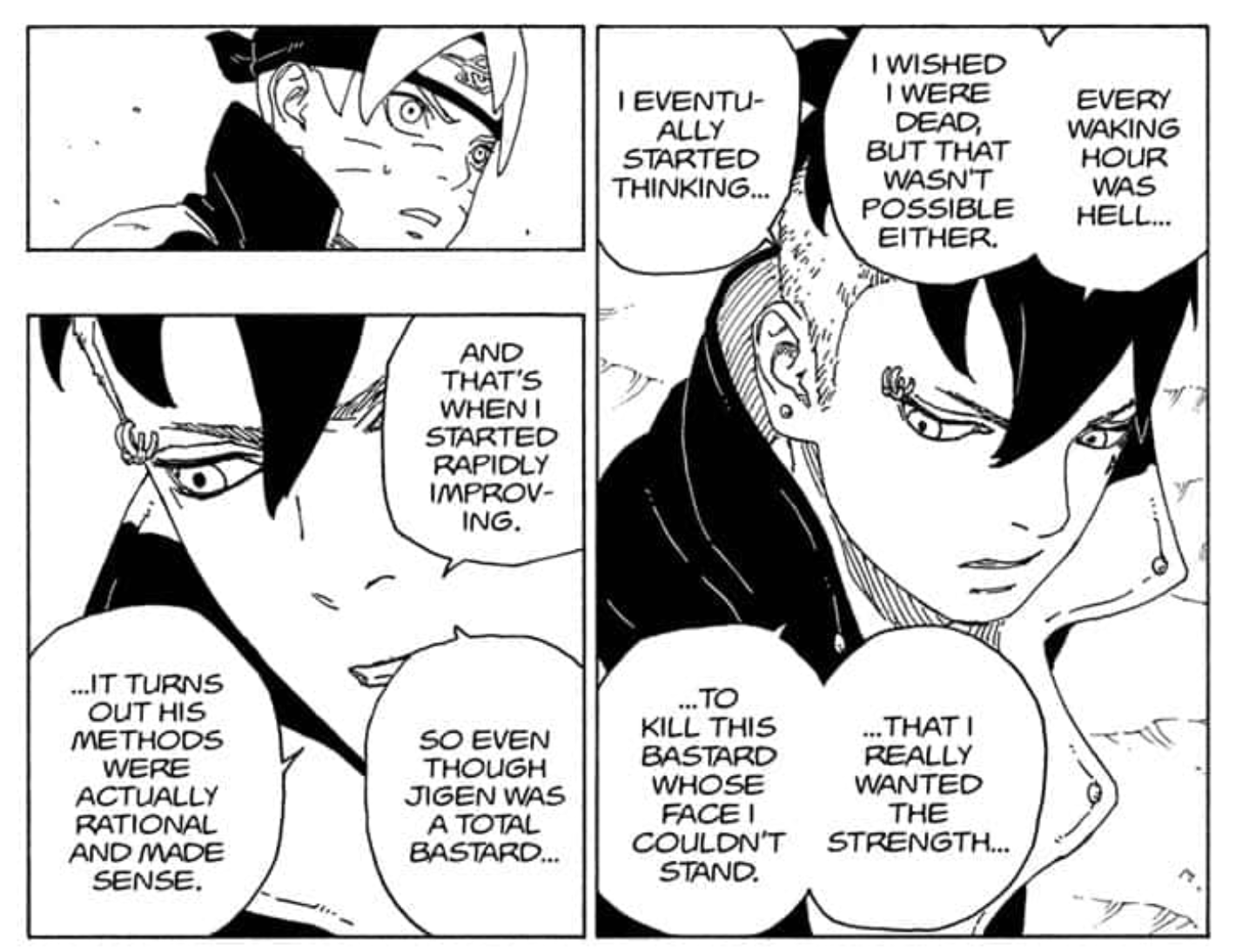 Boruto: Kawaki's Team 7 Training Channels Jigen's Violence