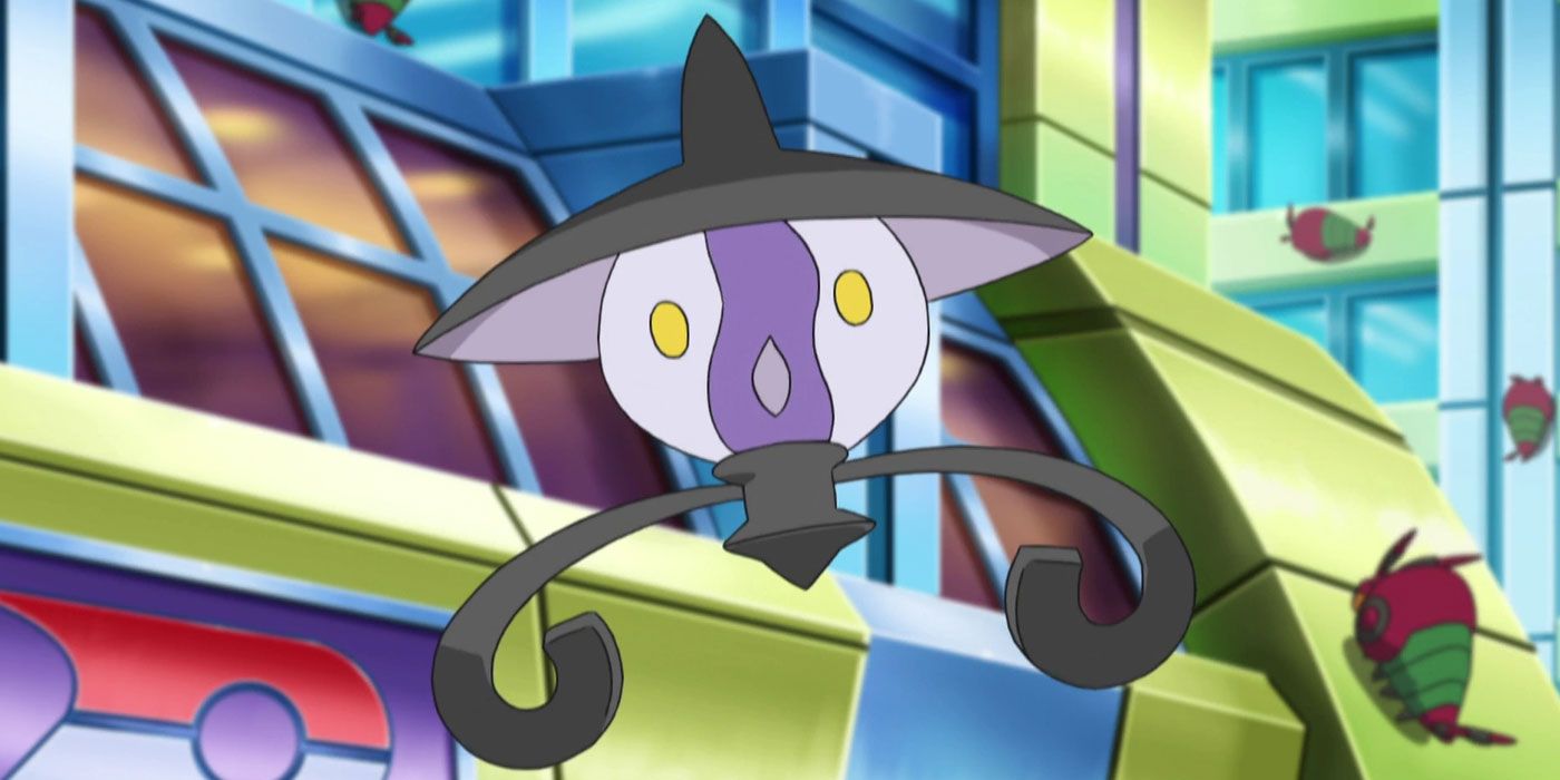 A stray Lampent floats around in Pokemon
