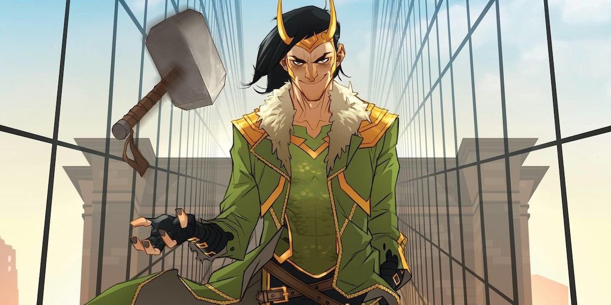 Loki With Thor's Hammer